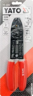 YATO szczypce do ściągania izolacji 220mm YT-2295 - Kombinerki i obcęgi - miniaturka - grafika 2