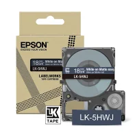 Epson LK-5HWJ taśma matowa 18 mm, biały na granatowym, oryginalna - Taśmy do drukarek barwiące - miniaturka - grafika 1
