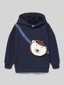 Swetry dla chłopców - Bluza o kroju oversized fit z kapturem i kieszenią zapinaną na zamek błyskawiczny - miniaturka - grafika 1