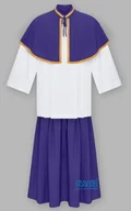 Szaty liturgiczne - Peleryna i spódnica ministrancka fioletowa - miniaturka - grafika 1