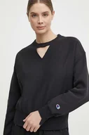 Bluzy damskie - Champion bluza damska kolor czarny gładka 117345 - miniaturka - grafika 1
