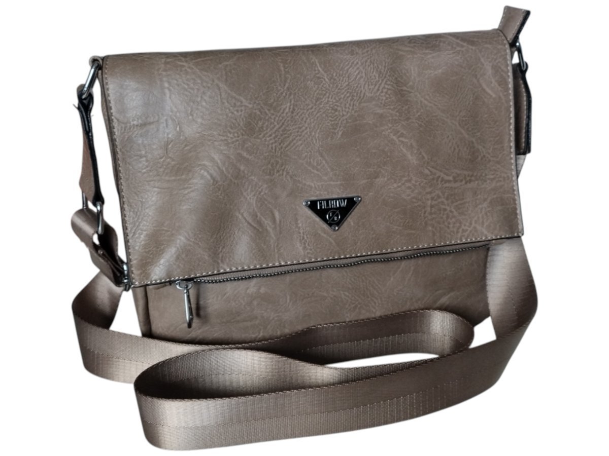 Torebka Damska, Praktyczna Miejska Mała Listonoszka Na Ramię, Kolor Szary