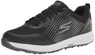 Trampki męskie - Skechers 214031, Trampki męskie, Black Synthetic Textile White Trim, 47 EU - miniaturka - grafika 1
