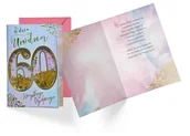 Kartki okolicznościowe i zaproszenia - KUKARTKA KUKARTKA Karnet B6 konfetti KNF-040 Urodziny 60 damskie 438685 - miniaturka - grafika 1