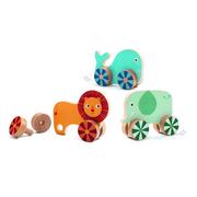 Zabawki interaktywne dla dzieci - Drewniane zwierzątka wkręcane dla dzieci Djeco - miniaturka - grafika 1