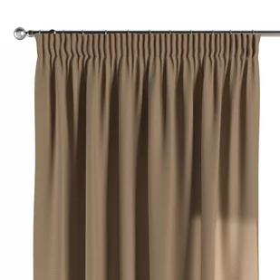 Dekoria Zasłona na taśmie marszczącej 1 szt. beżowy 1szt 130 × 260 cm Quadro 300-136-09 - Zasłony - miniaturka - grafika 1