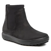 Botki damskie - Botki ECCO Soft 7 Tred W GORE-TEX 45046351052 Czarny - miniaturka - grafika 1
