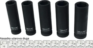 Adler ADLER NASADKA UDAROWA DŁUGA 1/2" 24mm MAR3513.24D - Klucze i nasadki - miniaturka - grafika 1