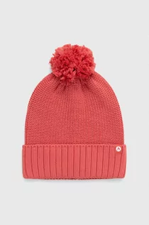 Czapki damskie - Marmot czapka kolor różowy z grubej dzianiny - grafika 1