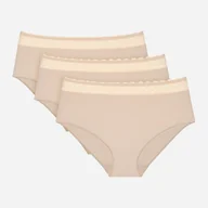 Majtki damskie - Zestaw majtek slipy damskich Triumph 10214888 M 3 szt Cappuccino (7613141985728) - miniaturka - grafika 1