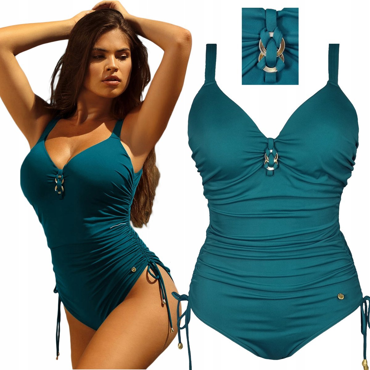 Strój kąpielowy jednoczęściowy usztywniany SELF 1134 7d Bayamon 40D L 75D