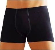 Majtki męskie - SCHIESSER Herren Shorts 2er Pack - Spodnie, Bokserki, Niezbędne, Bawełna Stretch Schwarz L - miniaturka - grafika 1