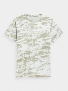 Męski t-shirt z nadrukiem 4F 4FSS22TTSHM375 - Koszulki sportowe męskie - miniaturka - grafika 1