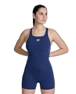 Stroje kąpielowe - ARENA Finding Legged kostium kąpielowy granatowy/biały 34 - miniaturka - grafika 1