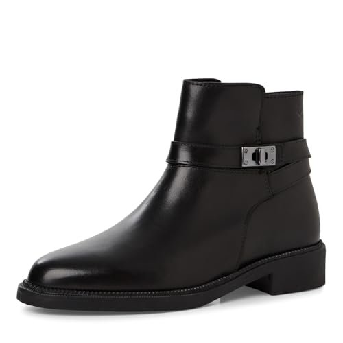 Tamaris Damskie botki Flat 1-25303-45, czarne, 41 EU, czarny, 41 EU