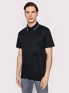 Selected Homme Polo Leroy 16082844 Czarny Regular Fit - Koszulki męskie - miniaturka - grafika 1