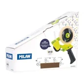 Taśmy klejące - Dyspenser do taśmy pakowej Acid żółty MILAN - miniaturka - grafika 1