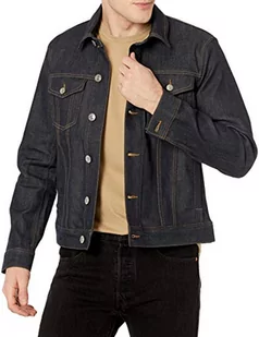 Armani Exchange Męska kurtka indigo Allover Denim, Indigo Denim, M - Kurtki męskie - miniaturka - grafika 1