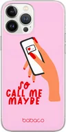 Etui i futerały do telefonów - Etui do Apple IPHONE 14 Call me maybe 001 Babaco Nadruk pełny Różowy - miniaturka - grafika 1