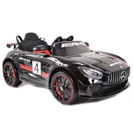 Pojazdy elektryczne dla dzieci - Super-Toys MERCEDES AMG GT 4 SPORT EDITION Z AMORTYZATORAMI PILOT, PAKIET NIGHT, WSPOMAGANIE, ŚWIECĄCE KOŁA /SX-1918 SX-1918-LAKIER-CZARNY - miniaturka - grafika 1