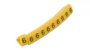 Ergom Oznacznik przewodów OZ-2/6 żółty E04ZP-01020400700 100szt.) 01020400700 - Inne akcesoria elektryczne - miniaturka - grafika 1