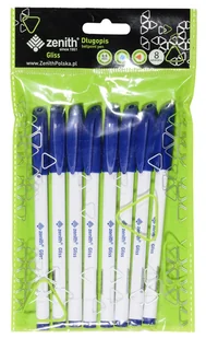 Długopis atramentowy, Gliss, niebieski, 0,5 mm, 8 sztuk - Długopisy - miniaturka - grafika 1