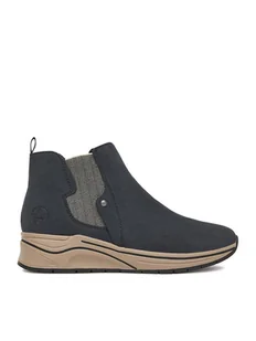 Rieker Botki CEO-N9561-14 Granatowy - Botki damskie - miniaturka - grafika 1