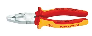 KNIPEX Szczypce uniwersalne 190 mm 1000 V KNIPEX (01 06 190) 01 06 190 - Kombinerki i obcęgi - miniaturka - grafika 3