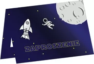 Kartki okolicznościowe i zaproszenia - Zaproszenie urodzinowe Kosmos - 6 szt. - miniaturka - grafika 1