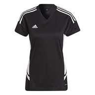 Spodenki damskie - adidas Damski Con22 JSY W Jersey (szorty Sleeve), czarny/biały, XXL - miniaturka - grafika 1