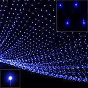 Oświetlenie świąteczne - Łańcuch świetlny Niebieski 120x120cm 100 LED - miniaturka - grafika 1