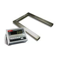 Wagi specjalistyczne - AXIS  4BA300PAN 300kg; 100g; 600x1135mm, IP65 - waga paletowa nierdzewna - miniaturka - grafika 1