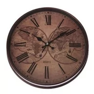 Zegary - Zegar ścienny Globe, śr. 31 cm, plastik - miniaturka - grafika 1