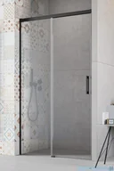 Kabiny prysznicowe - Radaway Idea Black 8 Dwj drzwi wnękowe 140cm lewe czarny mat/szkło przejrzyste 10330720-54-01L/10350653-01-01 - miniaturka - grafika 1