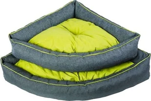 Diversa Legowisko Corner szaro/żółty S, 50x50x18 cm - Legowiska dla psów - miniaturka - grafika 1