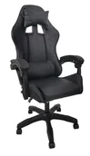 Fotele gamingowe - FOTEL GAMINGOWY GRACZA BIUROWY OBROTOWY KOMPUTEROWY MASA��ER KG108 CZARNY - miniaturka - grafika 1
