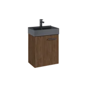 Szafki łazienkowe - ELITA SET TINY 45 1D ORZECH LINCOLN 168761 - miniaturka - grafika 1