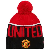 Czapki męskie - New Era Manchester United Pom Beanie 60564619, Kobieta/Mężczyzna, Czapka, Czerwony - miniaturka - grafika 1