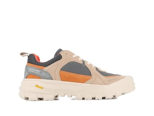 Palladium Unisex Pallarider Lo Track Botki, Asphalt Warm Sand, 40 UK, Asfaltowy ciepły piasek, 41 EU