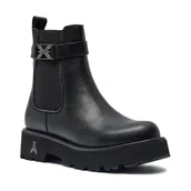 Botki damskie - Patrizia Pepe Skórzane botki - miniaturka - grafika 1