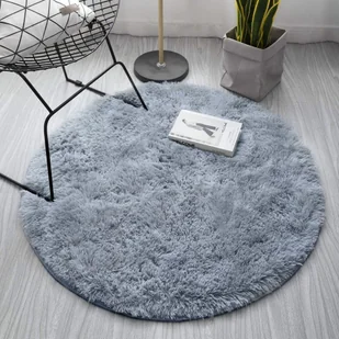 Strado Dywan okrągły Shaggy Strado 140x140 SilverFur (Jasny Szary) DNDRS140140.LSILVER - Dywany - miniaturka - grafika 1