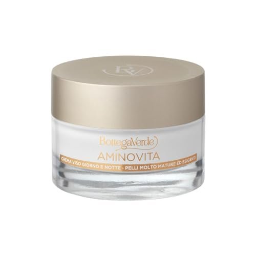 Bottega Verde, Aminovita - Dzień i noc krem do twarzy - głębokie zmarszczki, globalne działanie* - z Pluridefence, peptydy i Ceramidy roślinne (50 ml) - bardzo dojrzałe i wymagające skóry