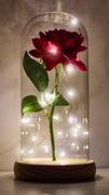 Wieczna róża w szkle LED świecąca prezent dla mamy dzień matki na każdą okazję