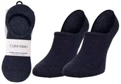 Skarpetki męskie - CALVIN  KLEIN SKARPETKI STOPKI MĘSKIE 2 PARY DARK BLUE 100001919 004 - Rozmiar: 40-46 - miniaturka - grafika 1