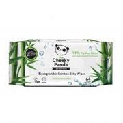 Chusteczki higieniczne - Cheeky Panda Bambusowe chusteczki nawilżane z wyciagiem z aloesu i owoców 64szt. Vegan - The Cheeky Panda - miniaturka - grafika 1