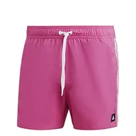 Kąpielówki męskie - adidas, 3 paski Clx, kostium kąpielowy, Lucid Fuchsia/biały, XL, męski - miniaturka - grafika 1