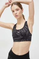 Bielizna sportowa damska - Puma biustonosz sportowy kolor czarny - miniaturka - grafika 1
