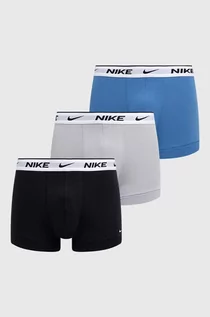 Majtki męskie - Nike bokserki 3-pack męskie kolor niebieski - grafika 1