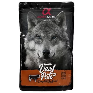 Alpha Spirit VEAL PATE 300g Pasztet z cielęciny/wołowiny SASZETKA dla psa - Mokra karma dla psów - miniaturka - grafika 1
