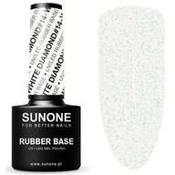 Lakiery hybrydowe - Sunone Rubber Baza kauczukowa Hybryda 5g White Dia - miniaturka - grafika 1